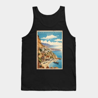 Agios Loannis Renti Greece Vintage Tourism Travel Tank Top